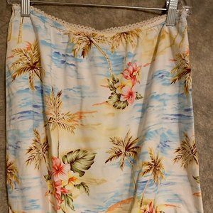 Tropical flowered skirt